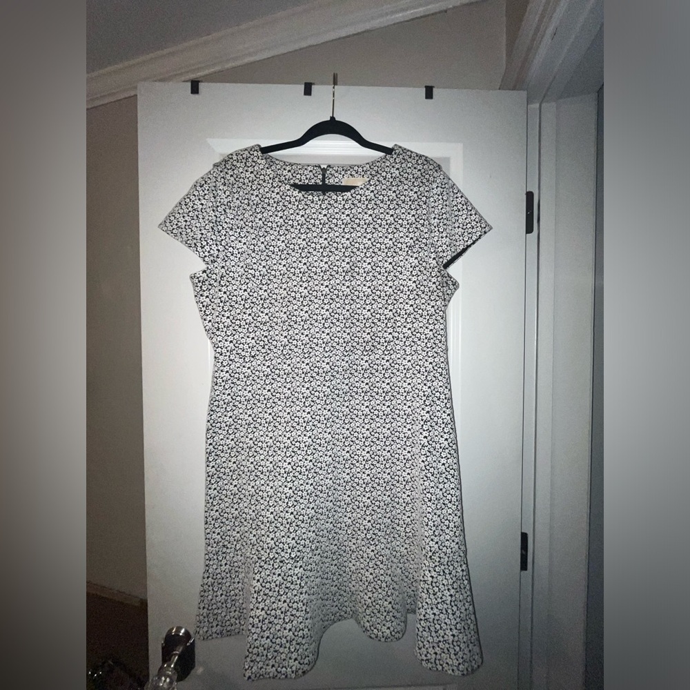 Black & white floral, Michael Kors dress